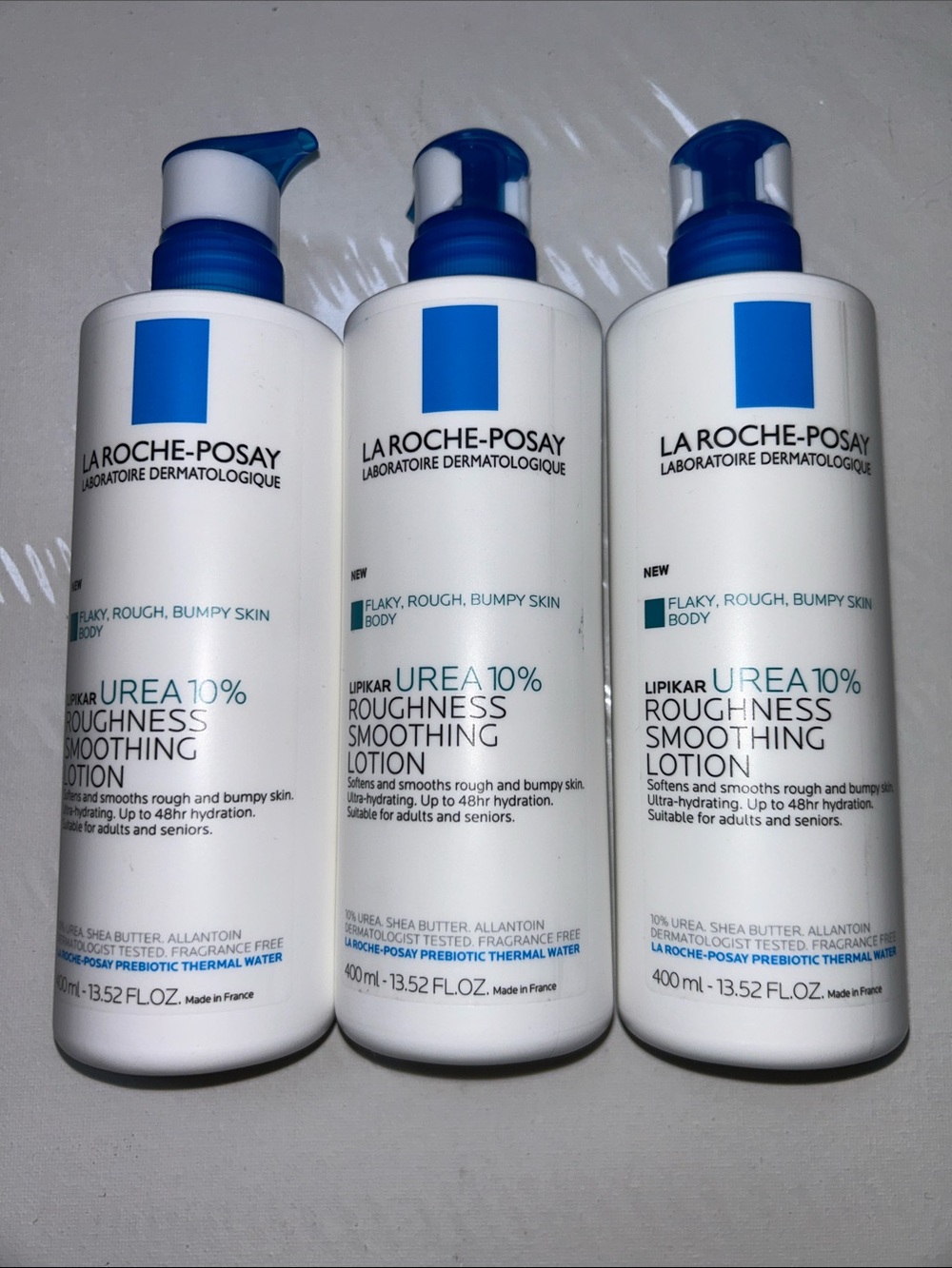 3x La Roche-Posay Lipikar Urea 10% Roughness Smoothing Lotion